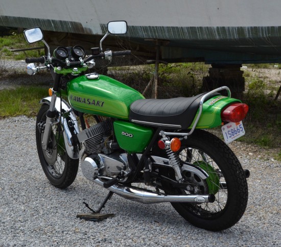 tragt salut Klage Sparkly Two-Stroke Terror: 1974 Kawasaki H1 500 Mach III for Sale – Classic  Sport Bikes For Sale